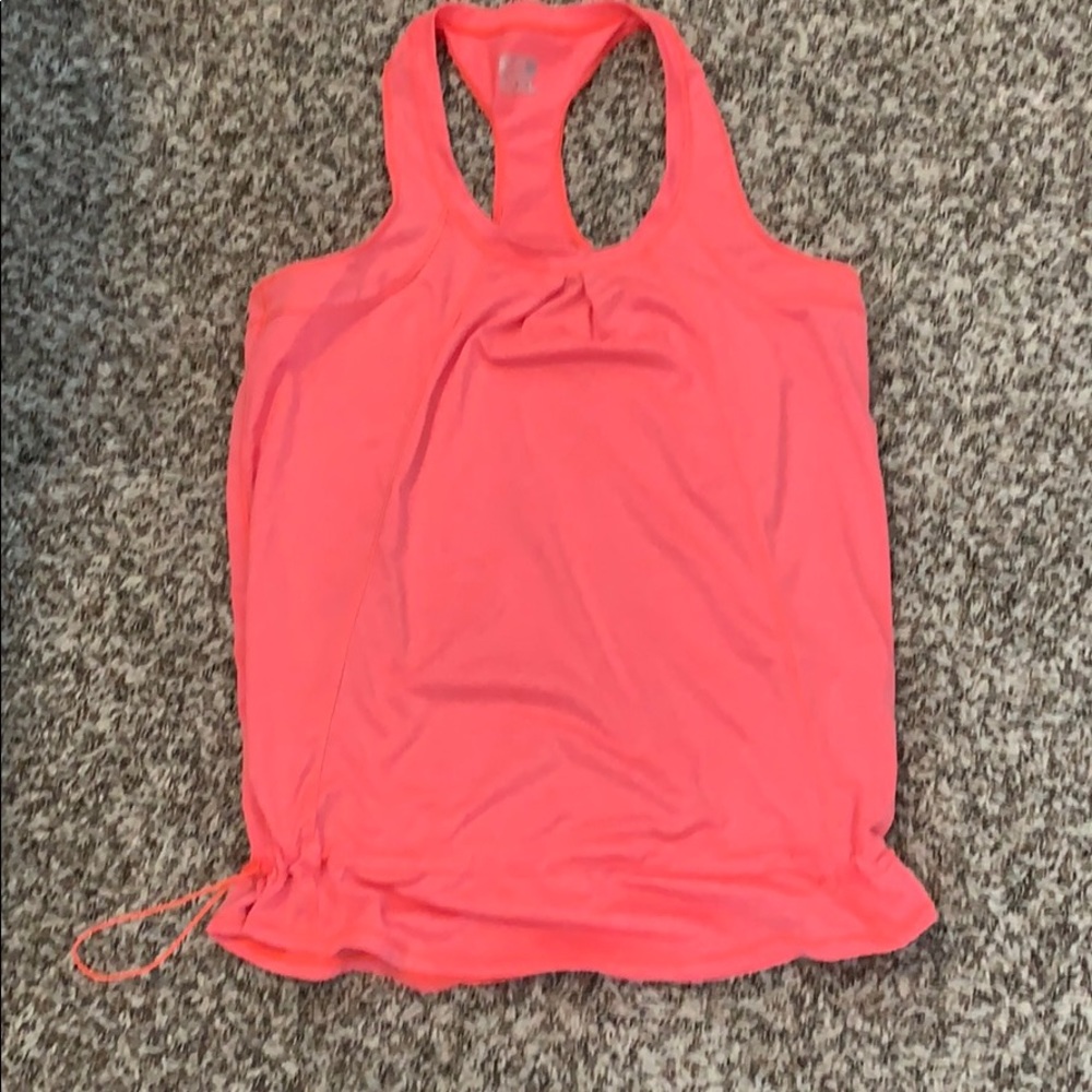 Neon pink workout shirt